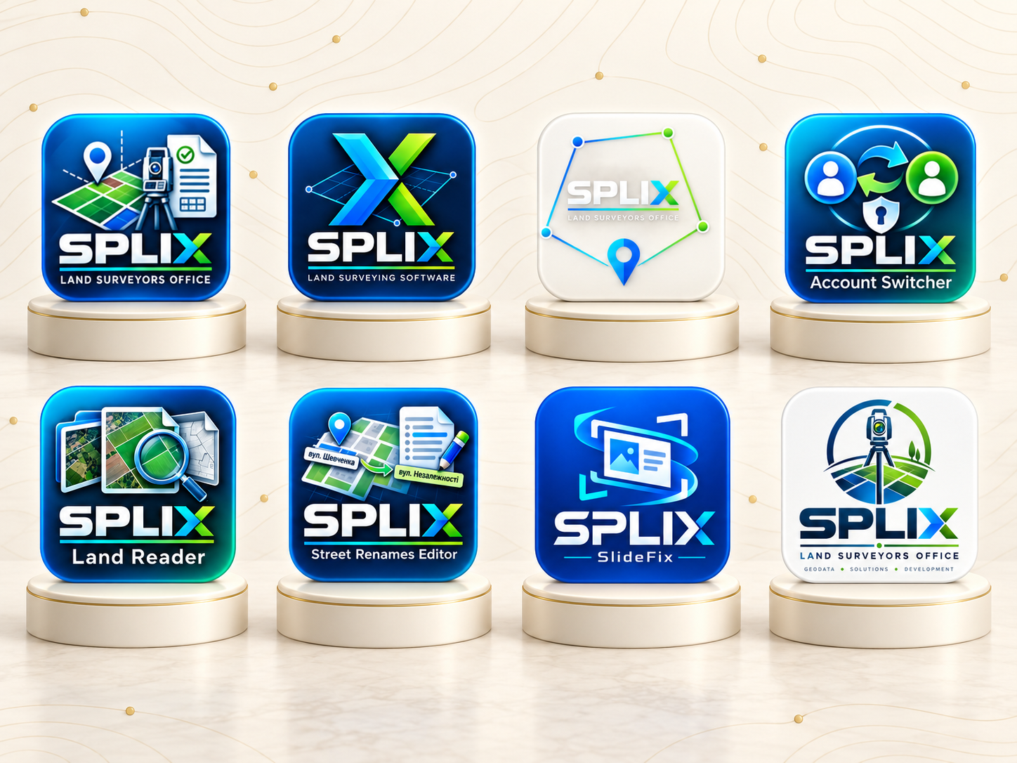 Програми та мобільні застосунки SPLIX для геодезистів і землевпорядників